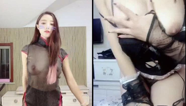 现在的主播真的大胆,在家直接玩道具。奶子真大。