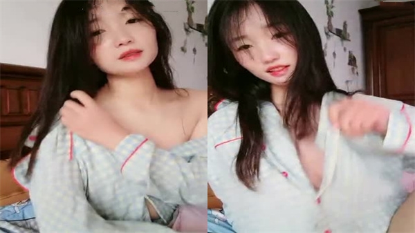 白皙苗条骚货淫叫挑逗 骑假阳具自慰高潮喷水