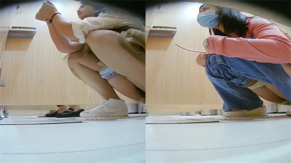 【实况直击】商场女厕潜行实录！高颜值素人蜜穴诱人 偷窥视角全记录