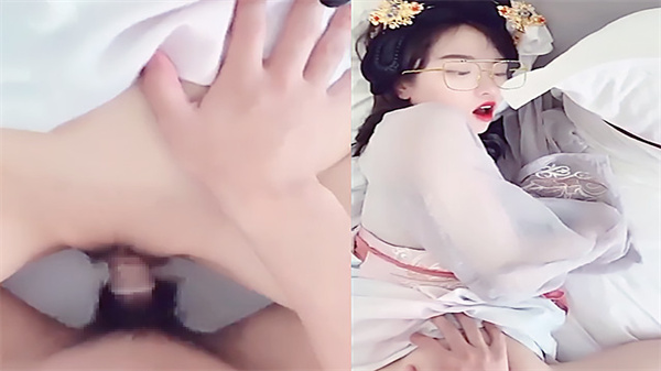 学生妹制服诱惑：汉服小姐姐如仙女下凡，沉沦世间肉欲