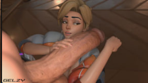 GelzyTracer大战扶她Brigitte,激战过后余韵未消